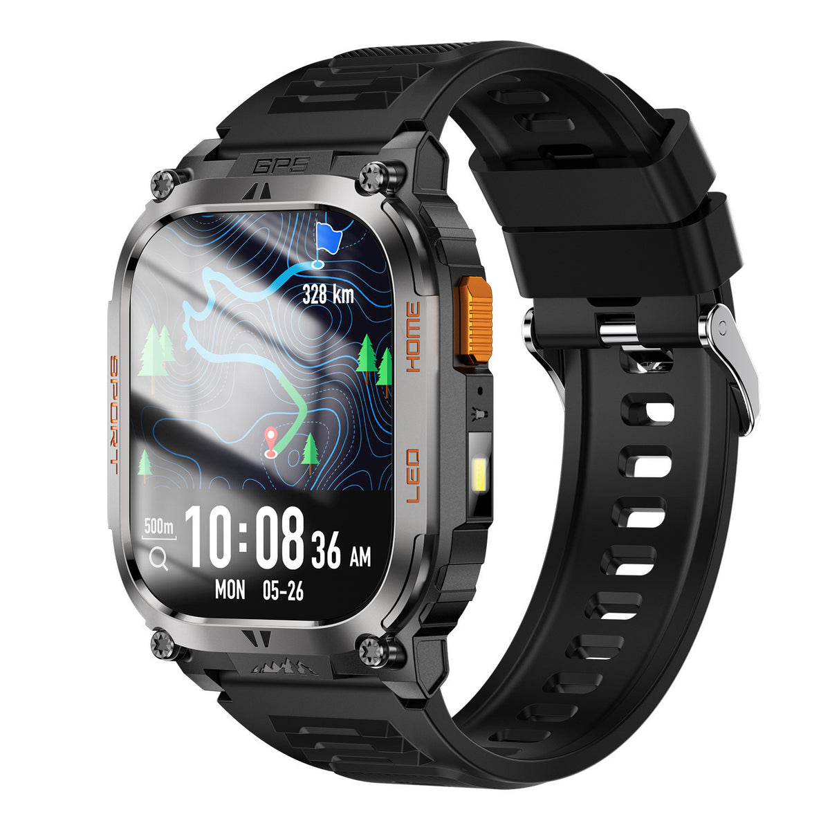 QX18 Smart Bracelet GPS Positioning Sports LED Health Monitoring