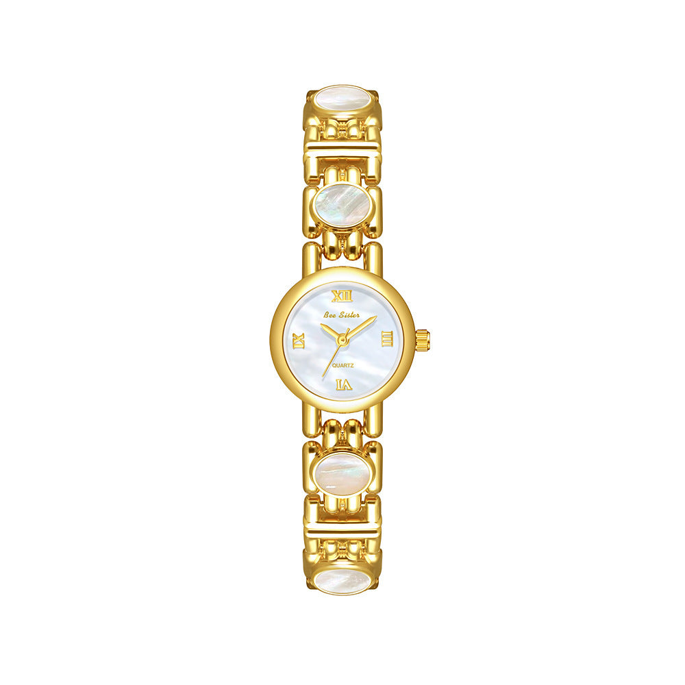Aurora Natural Black Gold Abalone Color Shell High Class Elegant Watch